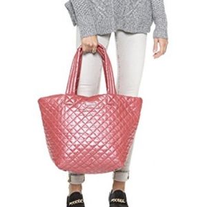 MZ Wallace Quilted medium Metro Tote in Garnet used